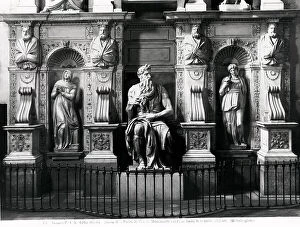 Images Dated 25th February 2005: Tomb of Julius II, lower part, Church San Pietro in Vincoli, Rome