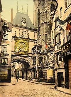 Tower called of the Big Clock, in Rouen