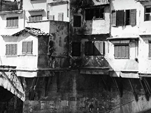 Medieval Bridge Architecture Prints: Typical windows of the Ponte Vecchio