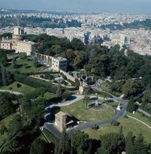 Aerial View And Birds Eye Viewlate Renaissance Collection: The Vatican gardens