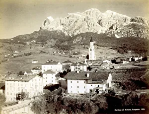 Mountain Valley View Prints: View from beneath the Dolomites