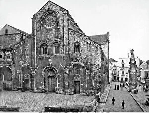 Images Dated 6th April 2012: View of the Cathedral of Bitonto. On the right, in the cathedral square