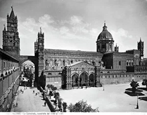Medieval European Architecture Styles Prints: View of the Cathedral of Palermo