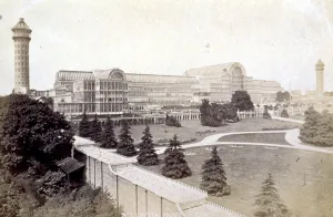 Victorian Architecture London Prints: View of the Crystal Palace