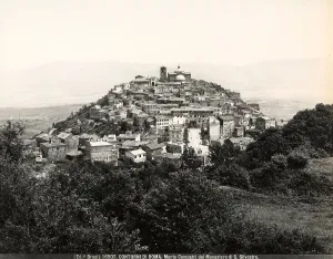Christian Architecture Images Prints: View of Mount Compatri from the Monastery of Saint Sylvester