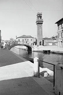 Historic Canal Scene Prints: View of Murano