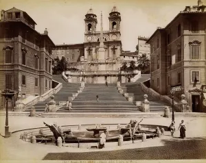 Renaissance Baroque Styles Prints: View from The Spanish Steps