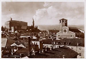 View of Udine, postcard