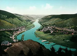European Valley Scenery Prints: View of the valley of the Meuse