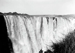 Mosi-oa-Tunya / Victoria Falls Collection: View of Victoria Falls in Zambia: the main waterfall