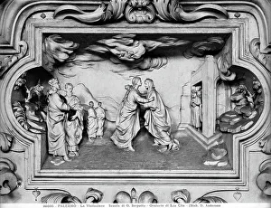 Giacomo Serpotta Artwork Prints: The visitation, close up of the window frame
