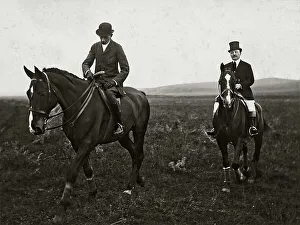 Horseback Riders Prints: Visitors to the ancient hundred cell monastery