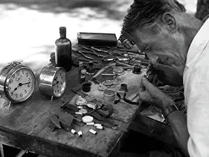 Watchmaker at work