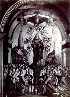 Work by Carpaccio titled Apotheosis of St. Ursula, one of the nine paintings dedicated to the legend of the Saint
