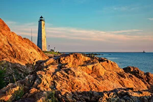 Images Dated 22nd August 2019: Connecticut, New Haven, Five Mile Point Lighthouse