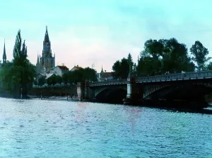 Bodensee Die Rheinbrücke in Konstanz Print