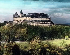 Thuringen Thüringen Print: Coburg Stronghold Over City