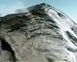 Print of Mount Popocatepetl in Snow