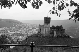 Print of Bernkastel-Kues from Landshut Castle Ruins, 1968