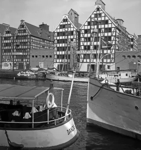 Danzig Harbor Warehouse Print, 1930s