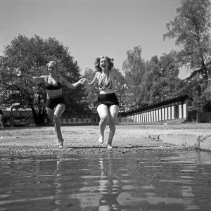 Austria Lake Scene Print, 1930s