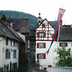 Bodensee Traditional Houses Print, Stein am Rhein, Switzerland 1983