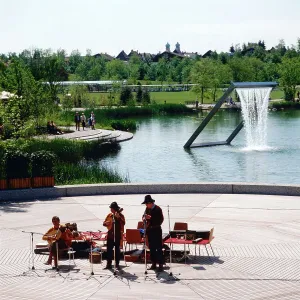 Print of München Musikanten at Westpark Water Feature