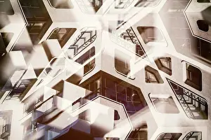 Digital Composite Image Prints: Abstract architecture