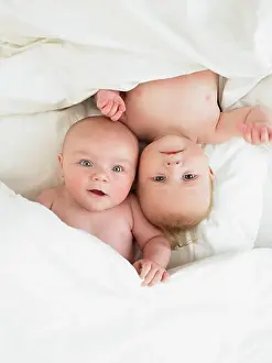 Babies in Bed Print