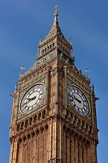 Prints of Big Ben Clock Tower, Palace of Westminster, Unesco World Heritage Site, London, England, United Kingdom, Europe Weather Prints: Big Ben Clock Tower Print, London