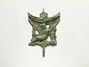 4th Century BC Greek Art Prints: Bronze support for a mirror 4th century B