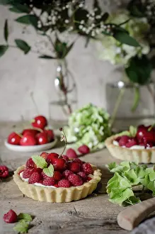 September Prints: A Cherry and Raspberry Tart Print