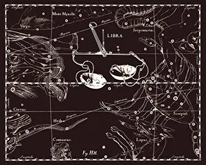 Johannes Hevelius Artwork Prints: Constellation of Libra