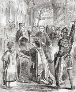 Norman King Of England Prints: The coronation of William the Conqueror