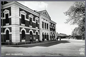 Prints of Eksjö station Railway Prints: Eksjö Station Print