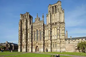 Prints of England, Somerset, Wells, Wells Cathedral Well Prints: Wells Cathedral Print
