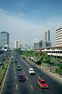 Jakarta Prints: Jalan Thamrin Print, Jakarta Skyline