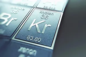 Building Blocks Of Elements Prints: Krypton (Chemical Element)