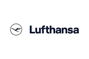 Framed Print : Lufthansa Logo Print on White Background Framed Print : Lufthansa Logo Print on White Background