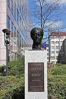 Edith Stein Print, Bust Monument in Berlin