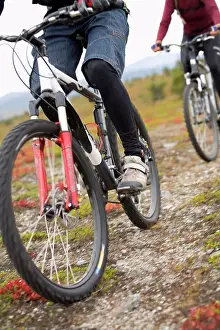 Mountain Biking Prints: Two persons biking
