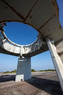 National Aeronautics And Space Administration Prints: Remnants of the Launch Pedestal at Launch Complex 34