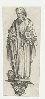 Antique Prints For Sale Prints: Saint Paul, standing on a console