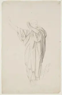 Greek Mythology Figures Prints: Study for Hyperide, Phryn' lawyer in front of the areoping