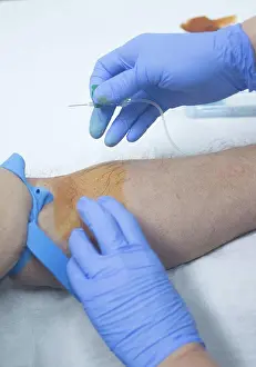 Medical Examination Procedure Prints: Taking blood sample