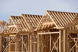 Building Construction Process Prints: Timber building frames