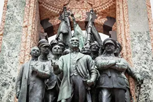 Ataturk Prints: Turkey Print: Istanbul Republic Monument by Pietro Canonica