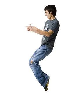 Caucasian Dancer Prints: young man dancing