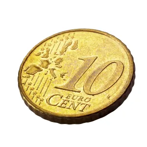 Currency Symbol Prints: 10-Cent coin