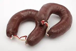 Food Still Life Studio Prints: 2 rings of black pudding